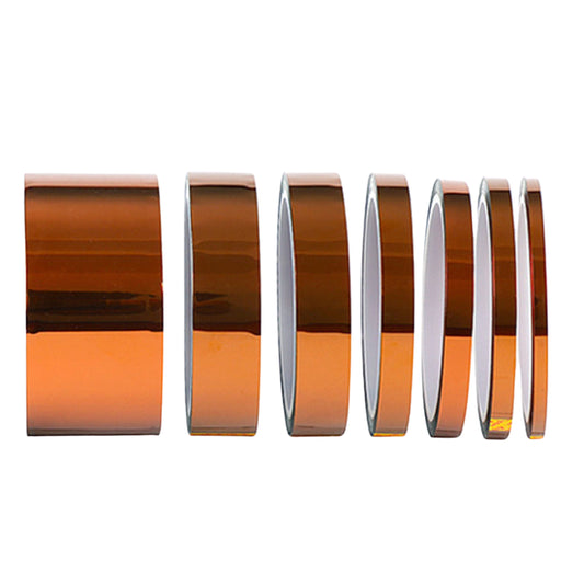 PI Polyimide High Temperature Tape | 260°C Heat Resistant Kapton-Style Amber Tape with Silicone Adhesive for SMT, Soldering & Masking