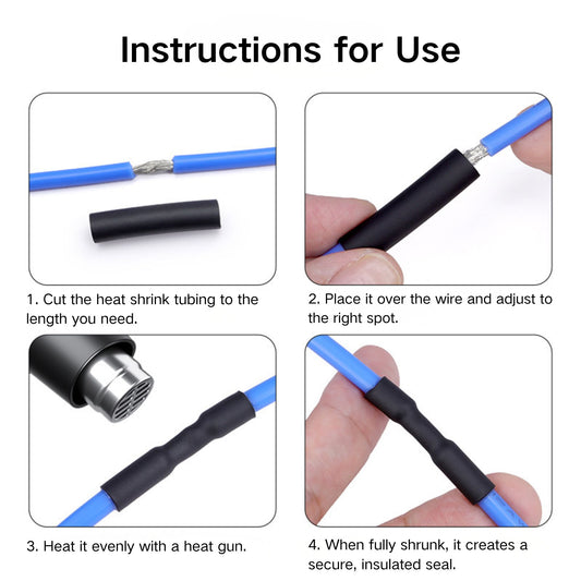 PVDF Heat Shrink Tubing | 175°C High-Temperature Chemical Resistant Kynar Heatshrink Tube for Semiconductor, Medical & Industrial Wiring