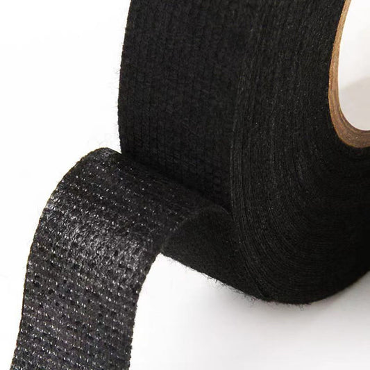 Automotive Fleece Fabric Tape | Noise Damping Flannel Cloth Tape, Abrasion Resistant, Self-Adhesive Wiring Harness Protection Tape
